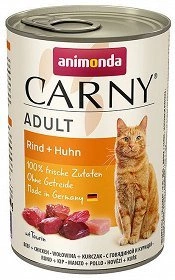 Animonda Cat Carny Adult příchuť: hovězí a kuřecí 400g