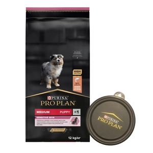 Purina Pro Plan Medium Puppy Sensitive Optiderma 12kg+ miska ZDARMA!!