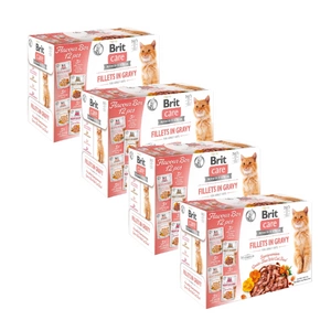 BRIT CARE Cat Fillets in Gravy mix 48x85g