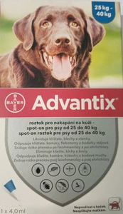 Advantix Spot-on pro psy 25-40 kg 1 x 4 ml