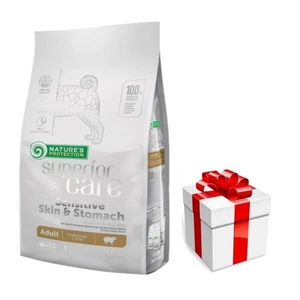 Natures Protection  Sensitive Skin & Stomach Adult Small Breed 1,5kg + překvapení pro vašeho psa ZDARMA