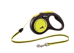Vodítko FLEXI New Neon yellow M - 5m do 20kg - lanko