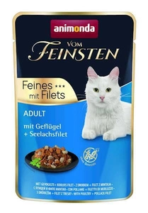 ANIMONDA Cat Vom Feinsten Adult drůbeží + filé z tresky obecné 85g sáček