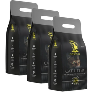 Cat Royale Activated Carbon bentonitová 30kg (3x10kg)