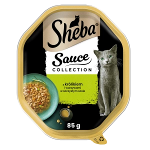 SHEBA® Sauce Speciale 85g s králíkem, kachnou a zeleninou - mokré krmivo pro kočky v omáčce