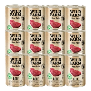 Wild Farm Pate Beef 12x400 g bezlepkové krmivo pro psy