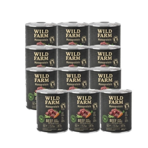 WILD FARM Monoprotein Beef 12x800g hypoalergenní krmivo pro psy
