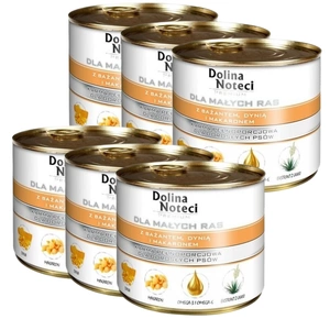 Dolina Noteci PREMIUM pro psy malých plemen s bažantem, dýní a nudlemi 6x185g