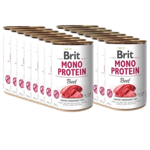 BRIT MONO PROTEIN HOVĚZÍ 24x400g