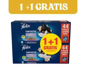 Felix v želé MIX MASOsáček 44x85g 1 +1 ZDARMA