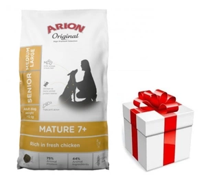 ARION Original Mature 7+ Senior Medium & Large Chicken suché krmivo pro psy s kuřecím masem 12kg + překvapení pro vašeho psa ZDARMA