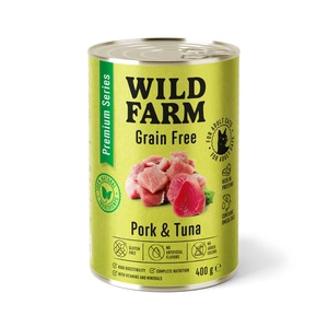 WILD FARM Premium Grain Free Pork and Tuna 400g - krmivo pro kočky bez obilovin