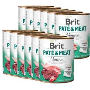 BRIT PATE &amp; MEAT VENISON 12x800g