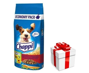 CHAPPI 13,5 kg - suché krmivo pro psy s hovězím masem, drůbeží a zeleninou + překvapení pro vašeho psa GRATIS