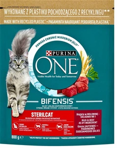 Purina One Cat Sterilcat krmivo s hovězím masem 800g