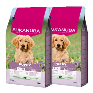 Eukanuba Puppy & Junior Large & Giant Breed Lamb 2x12 kg