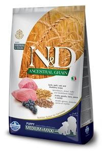 Farmina N&amp;D Ancestral Grain canine LAMB &amp; BLUEBERRY PUPPY MEDIUM &amp; MAXI 12 kg