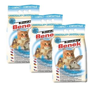 Certech Super Benek Univerzální Compact Hrudkující stelivo pro kočky 3x5l