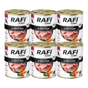 DOLINA NOTECI Mokré krmivo pro psy Rafi Classic s krůtím masem 6x800g