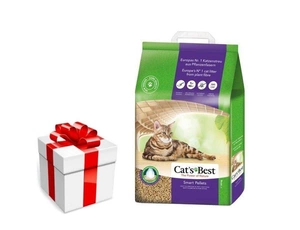 JRS Cats Best Nature Gold - stelivo pro dlouhosrsté kočky 20l / 10kg + Překvapení pro kočku