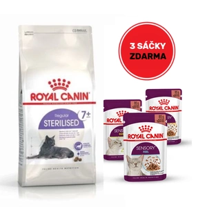 ROYAL CANIN Sterilised +7 10kg + 3 sáčky mokrého krmiva ZDARMA!!!