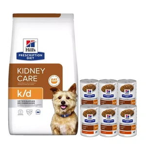 HILL'S PD Prescription Diet Canine k/d 12kg + 6x350g