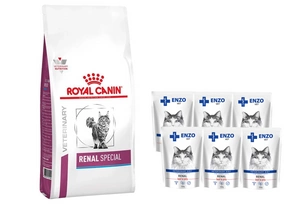ROYAL CANIN Renal Special Feline RSF 26 2 kg + ENZO VET Renal 6x100 g