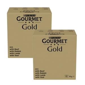 Purina Gourmet Gold Mus mix 192x85g (hovězí, králičí, jehněčí, telecí)