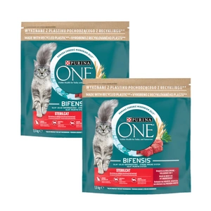 Purina One Cat Sterilcat Krmivo s hovězím masem 2x1,5 kg