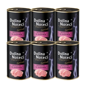 DOLINA NOTECI Premium pro sterilizované kočky s vysokým obsahem krůtího masa 6x400g
