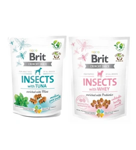 BRIT CARE Dog Crunchy Cracker Puppy Insects rich in Whey 200 g + BRIT CARE Dog Crunchy Cracker Insects rich in Tuna 200 g