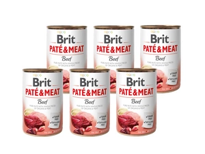 BRIT PATE &amp; MEAT HOVĚZÍ 6x400g
