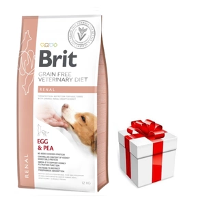 Brit gf veterinary diets dog Renal 12kg + překvapení pro vašeho psa ZDARMA