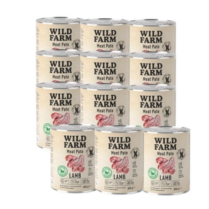 WILD FARM Pate Lamb 12x800g bezlepkové krmivo pro psy