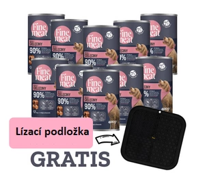 PetRepublic Fine Meat telecí miska 10x400g pro psy + GRATIS !!