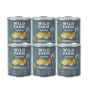 WILD FARM Superfood Chicken (kuře s dýní, jablkem a bylinkami) 6x800g krmivo pro psy bez obilovin