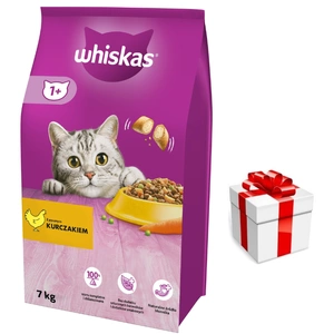 Whiskas 1+ kuřecí 7 kg + Překvapení pro kočku