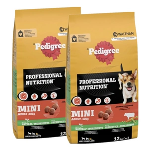 PEDIGREE suché krmivo pro psy malých plemen s hovězím masem a zeleninou 2x12 kg
