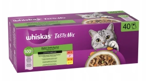 WHISKAS TASTY MIX mokré krmivo pro kočky Výběr šéfkuchaře v omáčce 40 x 85 g