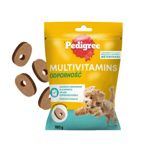 PEDIGREE Multivitamíny Imunita doplňkové krmivo pro dospělé psy, kuřecí příchuť 180 g