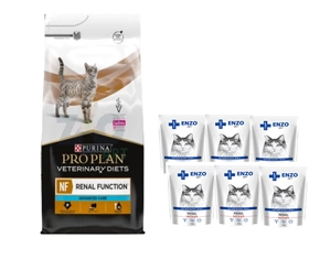 PURINA Veterinary PVD NF Renal Function Cat 5 kg + ENZO VET Renal 6 x 100 g