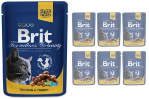 Brit cat Premium with Chicken & Turkey 6x100g