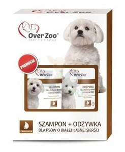 OVER ZOO Šampon 250ml + Kondicionér pro bílou a světlou srst 240ml