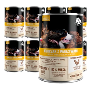 PetRepublic kousky v omáčce s kuřecím masem a zeleninou 8x800g