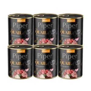 DOLINA NOTECI Piper pro psy s křepelkou a brusinkami 6x800g