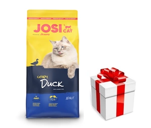 JOSERA JosiCat Crispy Duck 10 kg + Překvapení pro kočku