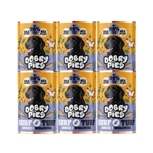 Dobry Pies Treska a hovězí maso 6x400g