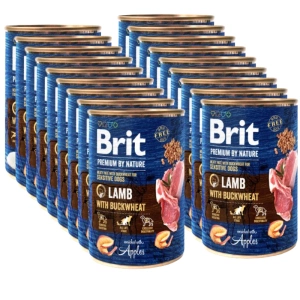 Brit Premium by Nature Lamb With BUCKWHEAT 24x400g SLEVA 3%