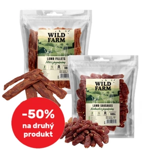 WILD FARM jehněčí filet 500g + WILD FARM jehněčí klobásky 500g