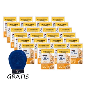 PURINA Cat Chow Adult Kuře a cuketa 26x85g sáček